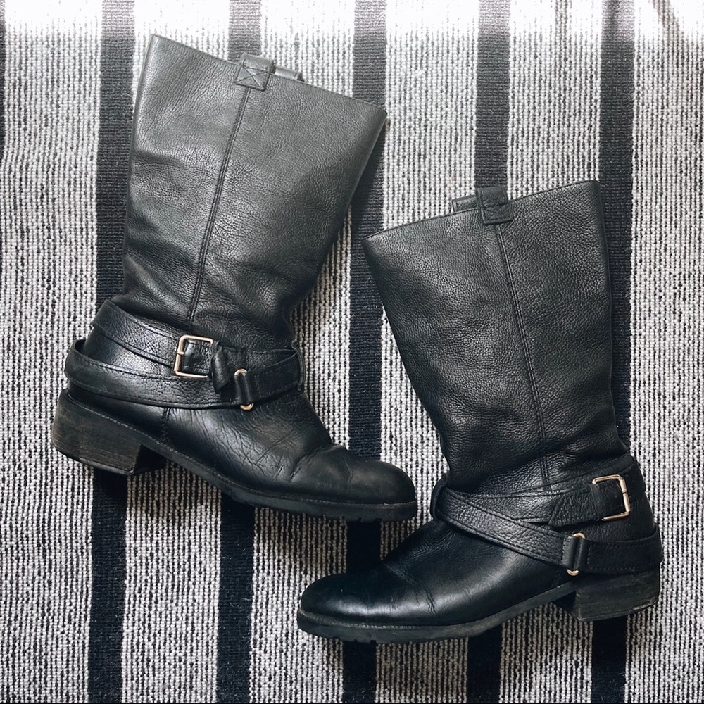 Diane von Furstenberg DVF Safari leather boots